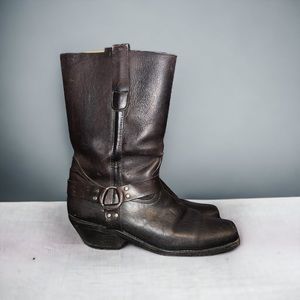 Vintage Fayva leather moto boots